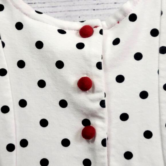 Maggie and Zoe Polka Dot Dress in Black, White, and Red Size 3T - Picture 7 of 8